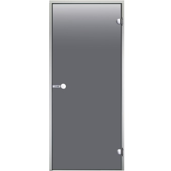 Дверь для хамам ALU 7x19 коробка серая, стекло серое