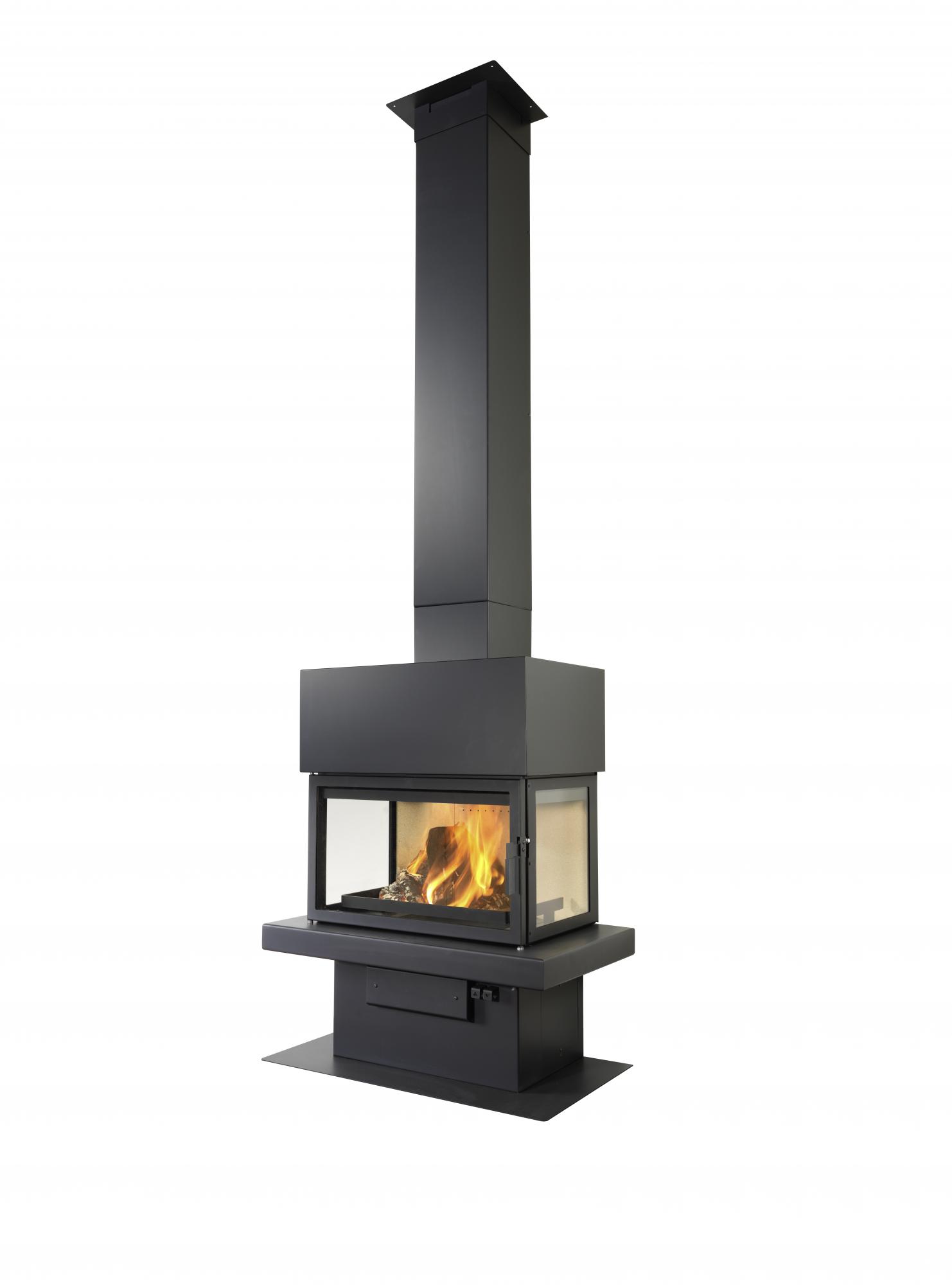 Стальной камин LL CALOR LL-15C, Фронтальный камин