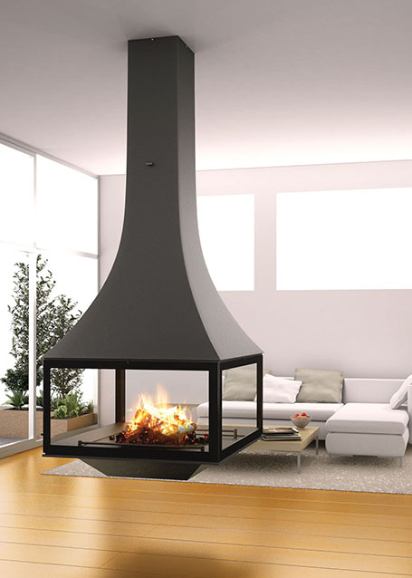 Островной камин JC Bordelet Julietta 985 BLACK LINE