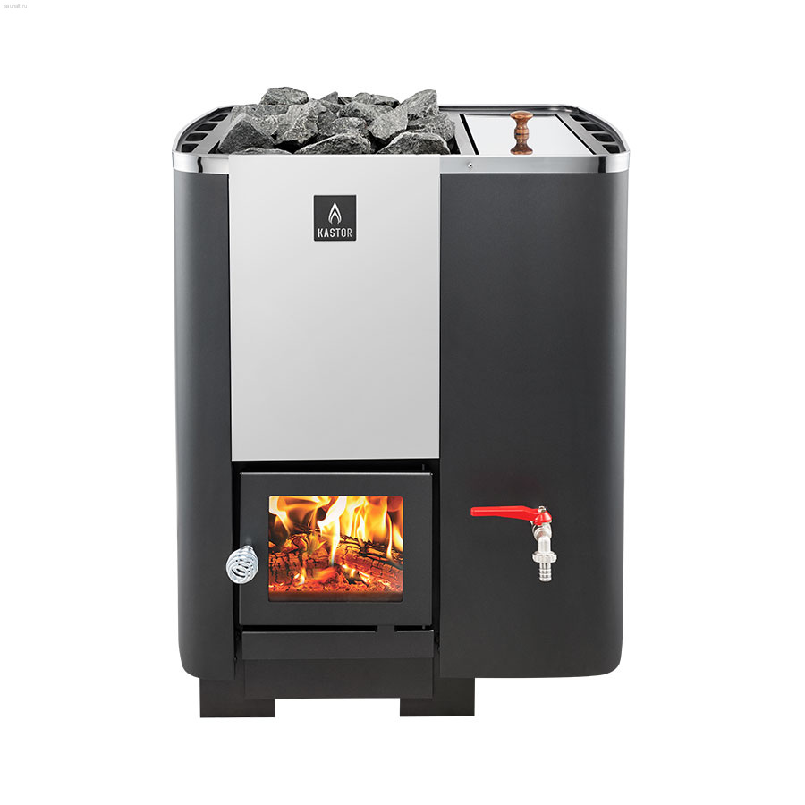 Дровяная печь Kastor KARHU 22 VO (бак справа, для объема 12-22 м3)