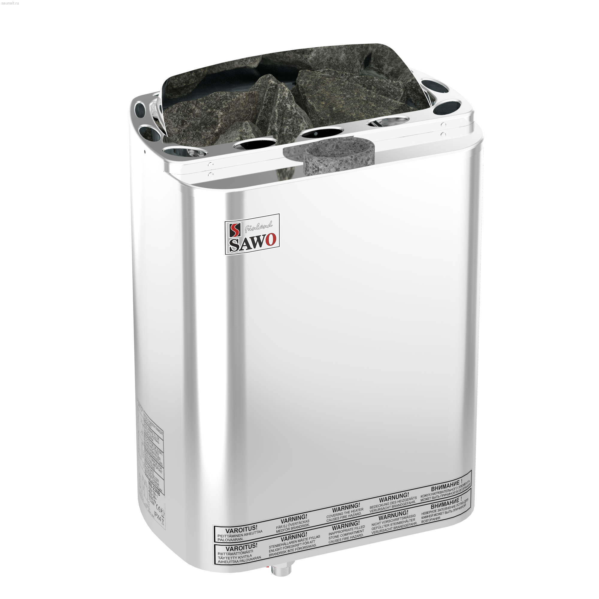 Печь электрическая Sawo Mini Combi MNC-36NS-Z (3,6 кВт, выносной пульт, с парогенератором)